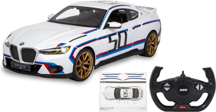 Produktbild Jamara BMW 3.0 CSL 1:14 weiss 2,4GHz Tür manuell