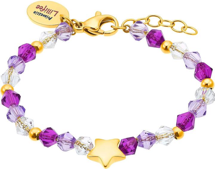 Prinzessin Lillifee Armschmuck für Mädchen, Edelstahl, Schmuckstein | Stern (12 cm, Edelstahl)