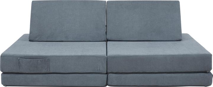 Produktbild En.Casa Spielsofa Norhulta 5-tlg. 120x66x46 cm Cord Grau (Kindersofa)