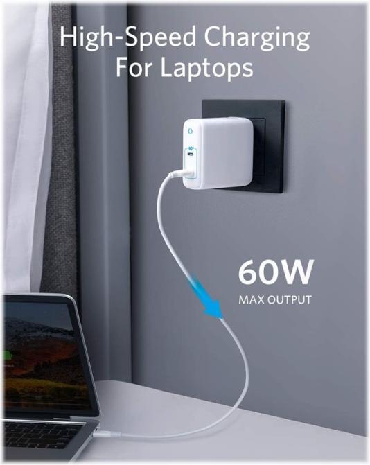 Actual product image Anker PowerPort III 2-Port, 60W (60 W)