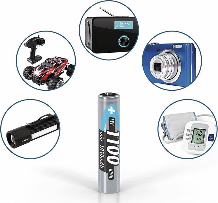 Actual product image Ansmann Micro (AAA) battery NiMH (4 pcs., AAA, 1050 mAh)