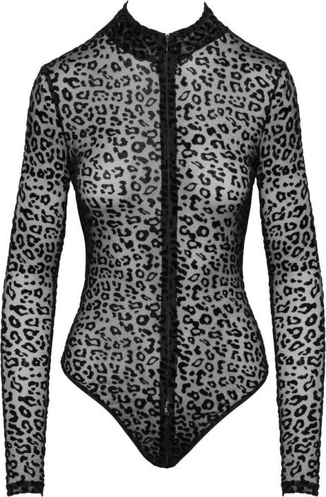 Productafbeelding Noir Handmade Luipaard-vlokbodysuit (M)
