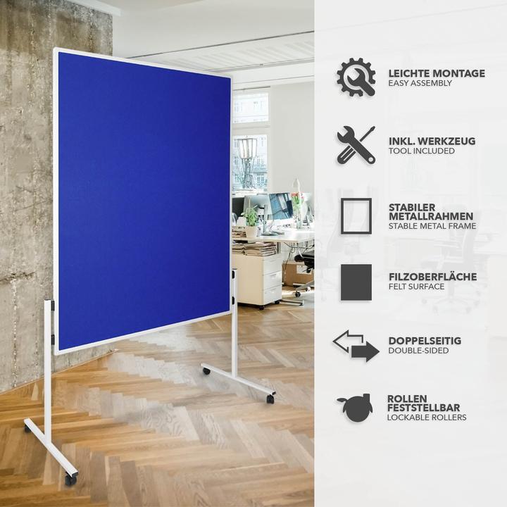 Produktbild Office Marshal Filz-Moderationstafeln (120 x 150 cm)