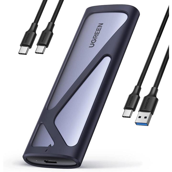 Productafbeelding Ugreen CM400 M.2 SSD behuizing, NVMe, SATA, 10Gbps, USB-C (Grijs) (M.2)