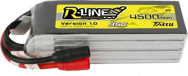 Produktbild Gens Ace LiPo Pack Tattu 4500mAh 22,2V 95C 6S1P(XT90) (22.20 V, 4500 mAh)