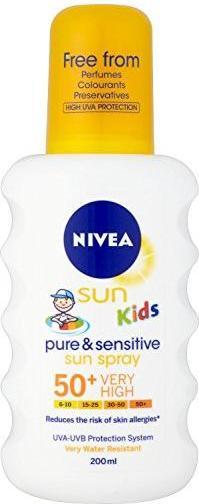 Actual product image Bio-Kult Kids Pure and Sensitive Lotion Spray SPF50 (Sun spray, SPF 50)