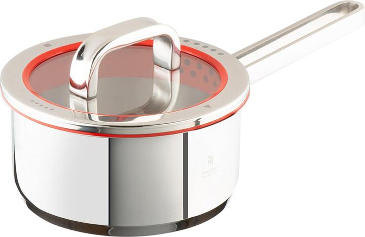 Produktbild WMF Stielkasserolle Topf 16cm Stieltopf Deckel Function4 Induktion Edelstahl (16 cm, Kochtopf, Edelstahl)