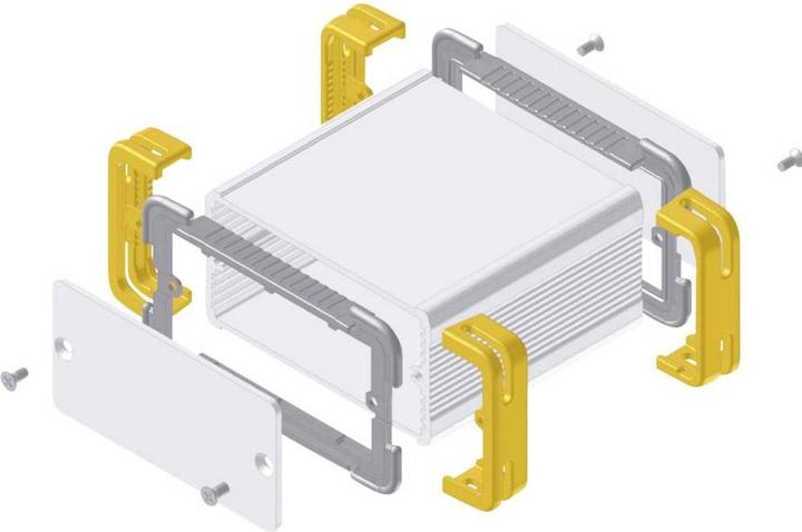 Immagine prodotto Fischer Elektronik FR 55 25 100 ME 10035341 Alloggiamento del profilo 114 x 63,6 x 33 Alluminio. (Case)