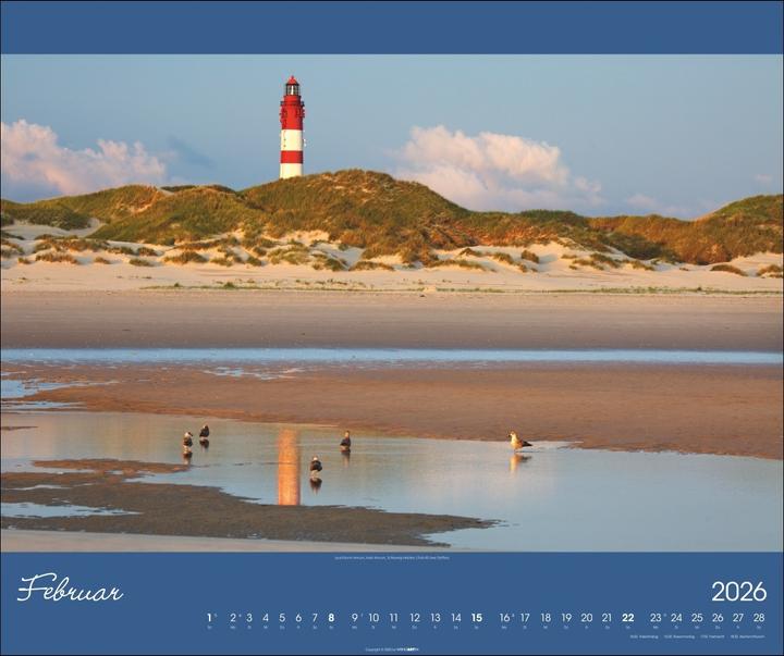 Actual product image Nordsee Kalender 2026 (55 x 46 cm, Hardcover, German)
