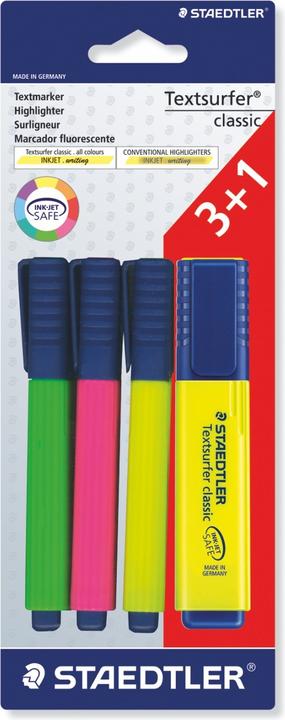 Produktbild Staedtler Textsurfer classic Promo (Mehrfarbig, 5 mm, 4 x)