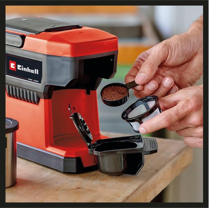 Image du produit Einhell Cafetière sans fil " TE-CF 18 Li-Solo " Tasse en acier inoxydable incluse
