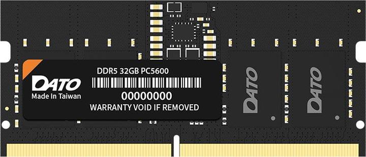 Dato - Computer Memory (DT32G5DS48) - for Laptop, DDR5, RAM, 32GB, 4800MHz - Black (1 x 32GB, 4800 MHz, DDR5 RAM)