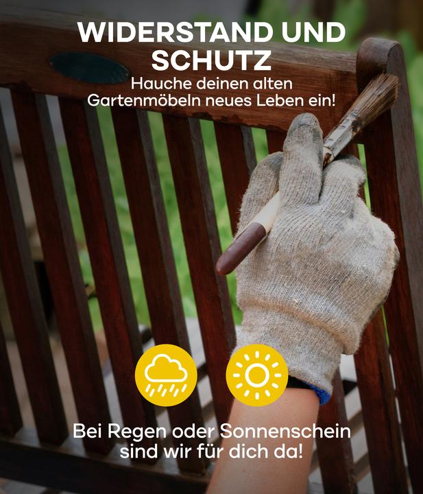 Produktbild Plid Holzöl 2,5L für ca. 25m² + Pinselset 3-tlg / Pflegeöl Gartenmöbel (Douglasie, 2.50 l)