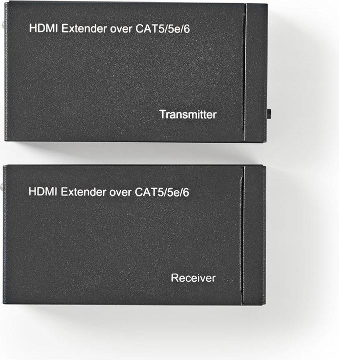 Immagine prodotto Nedis Estensore HDMI T su CAT6 fino a 60,0 m 1080p 1,65 Gbps Metallo Antracite (1 m, HDMI)