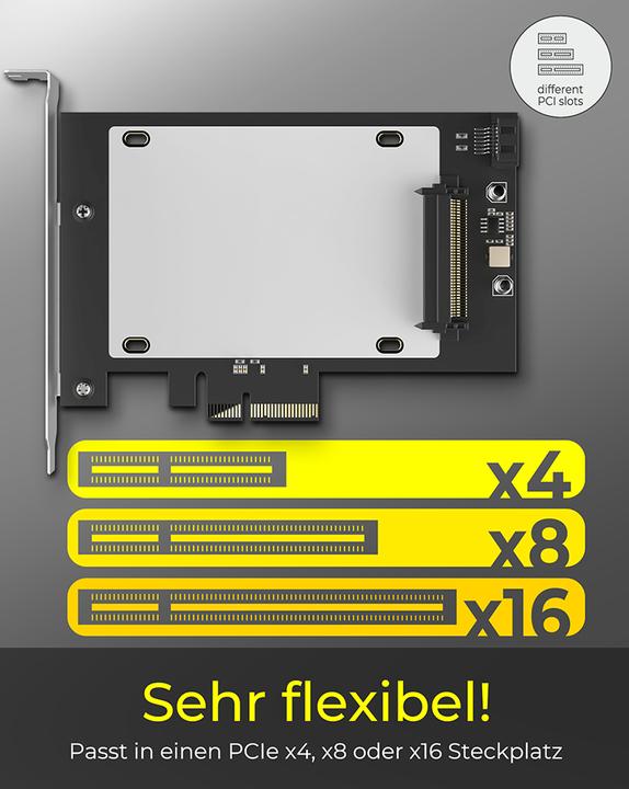 Produktbild Icy Box IcyBox PCIe Card IB-PCI2017-U2 U.2 NVMe, SATA SSD