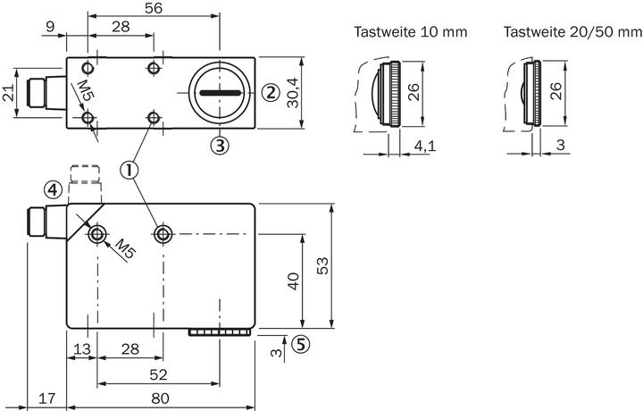 Produktbild Sick Lumineszenztaster TW 50mm NPN PNP LUT3-650
