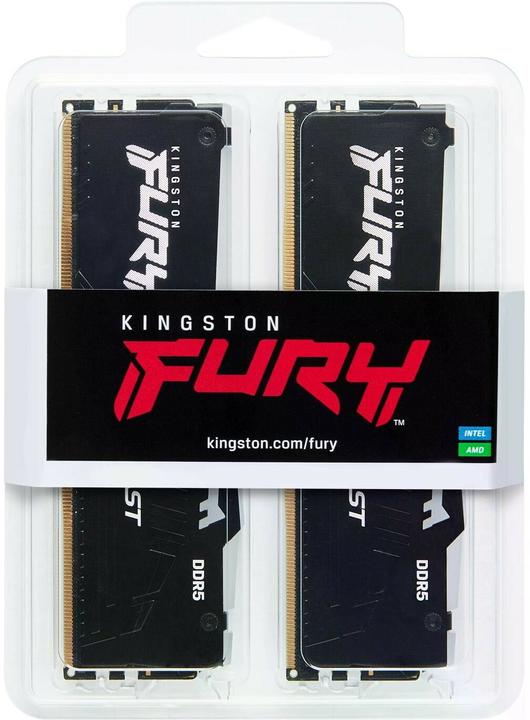 Actual product image Kingston 64GB DDR5 6400MT/S CL32 DIMM (2 x 32GB, 6400 MHz, DDR5 RAM, DIMM)