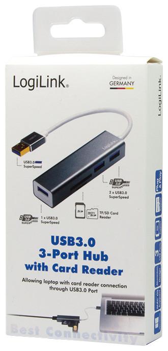 Immagine prodotto LogiLink UA0306 (USB-C, 3 Porti)