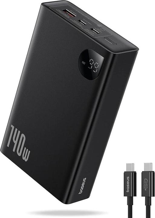 Produktbild Baseus Adaman Digital Display FCP Bank 24000mAh 140W Black (24000 mAh, 140 W)