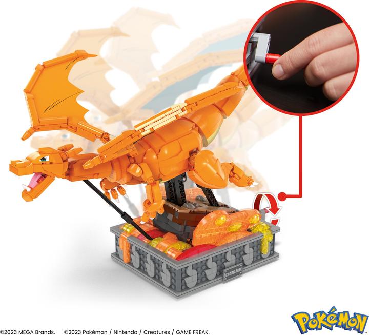 Produktbild MEGA Pokémon Motion Glurak bewegliches Bauset