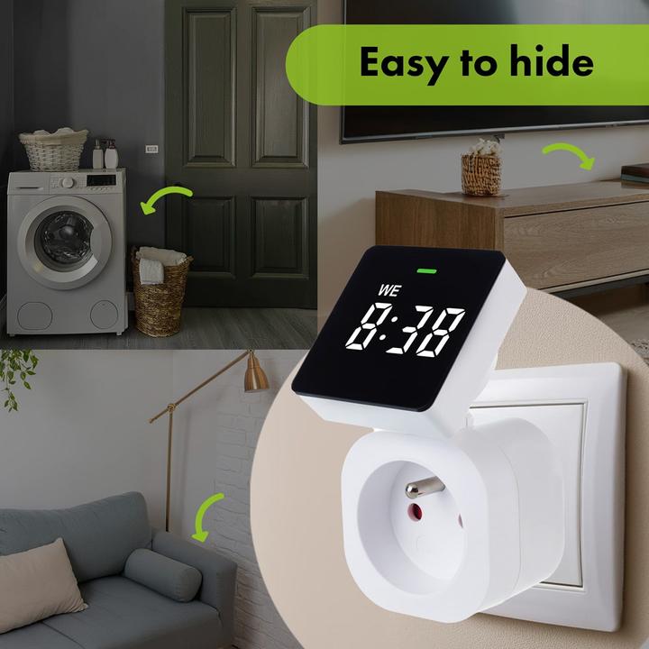 Produktbild Greenblue digitale Zeitschaltuhr max. Belastung 16A IP20 GB610 E