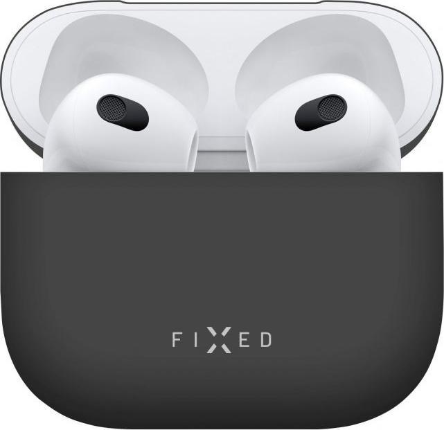 Image du produit Fixed Silky pour Apple Airpods 3, noir (Sac pour écouteurs)