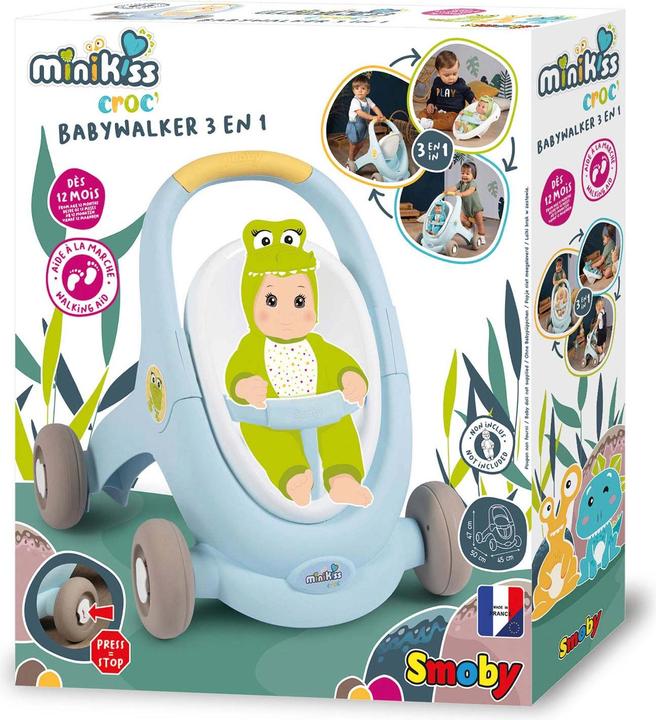 Produktbild Smoby Minikiss 3 In 1 Croc Baby Walker