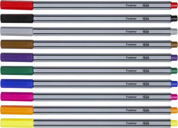 Produktbild Idena Fineliner 10 Stück 10 Farben (Mehrfarbig, 10 x)