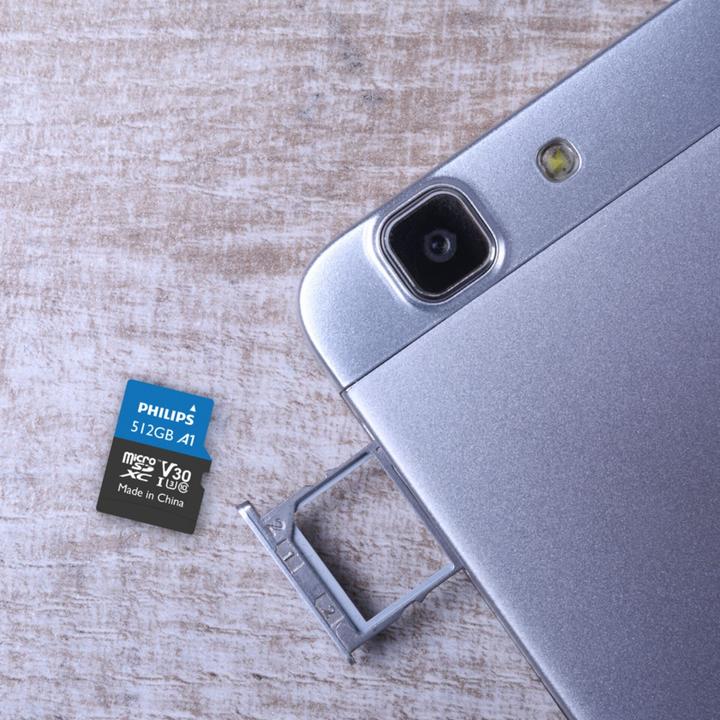 Actual product image Philips MicroSDXC Card (512 GB, microSDXC, U3, UHS-I)