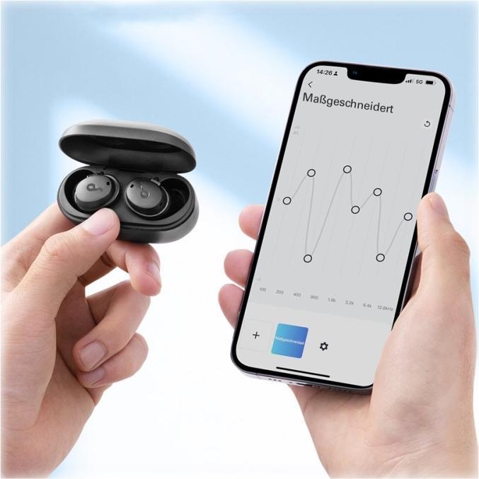 Produktbild soundcore eufy Dot 3i Black (ANC, 9 h, Kabellos)