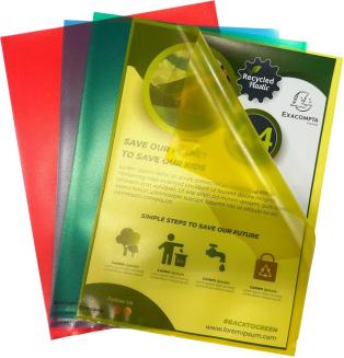 Produktbild Exacompta Beutel mit 25 Klarsichthüllen A4, Recycling-PP 120µ, Forever (A4, 25 x)