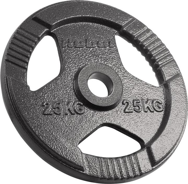 Actual product image Rebel Gusseisernes olympisches Gewicht 25kg Loch 51mm Scheibe mit Griffen ACTIVE