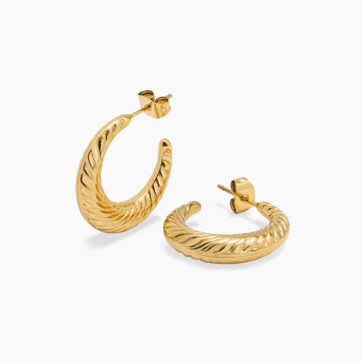 Image du produit Sensora Jewelry Boucles d'oreilles Moon Hoops (Acier inoxydable)