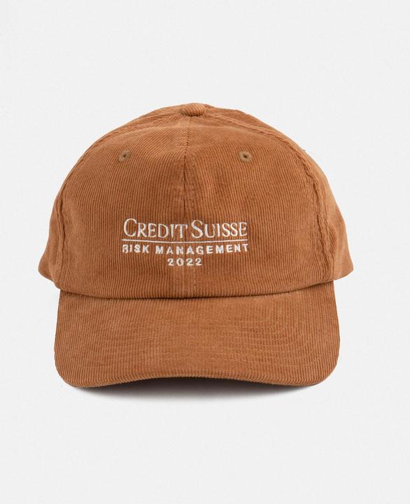 Actual product image Plakativ «Credit Suisse Risk Management» Corduroy Cap Camel
