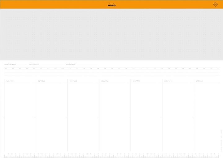 Rhodia Diaries and time management (420 x 594 mm)