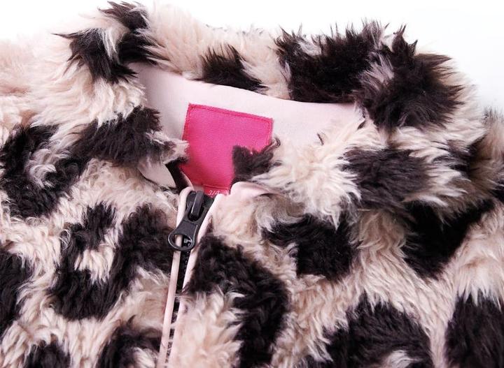 Immagine prodotto VidaXL Cappotto per bambini in pelliccia sintetica rosa chiaro 128, materiale esterno (128)