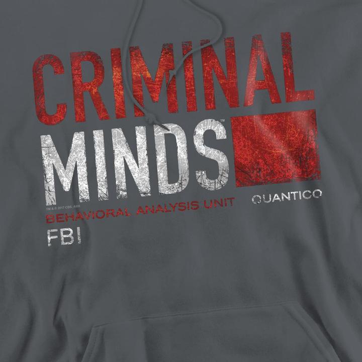 Immagine prodotto Criminal Minds Felpa con Cappuccio Carta del Titolo Uomo (M)