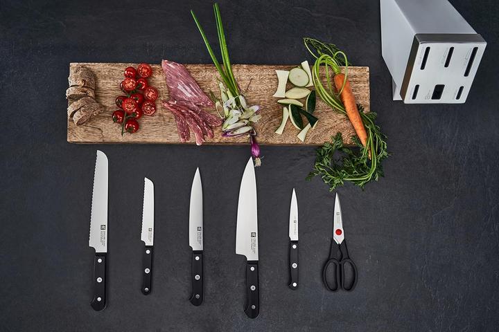 Produktbild Zwilling 1002454 Gourmet Selbstschärfender Messerblock 7 teilig weiss