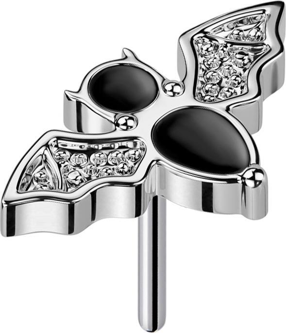 Image du produit Star Piercing Threadless chauve-souris argenté (Titane G23, sans laiton)