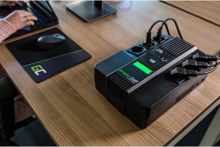Actual product image GreenCell AiO 800VA LCD - Line interactive - 800 VA - 480 W - 220 V - 240 V - 50/60 Hz (800 VA, 480 W, Line-interactive UPS)
