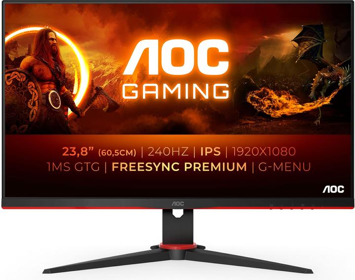 Produktbild AOC 24G2ZE/BK (1920 x 1080 Pixel, 23.80")