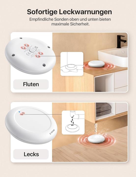 Immagine prodotto X-Sense WLAN Wassermelder-Set mit Basisstation