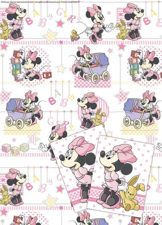 Produktbild Disney Minnie Mouse Geschenkpapierbögen (2er Pack) (Geschenkpapier, 2 x)