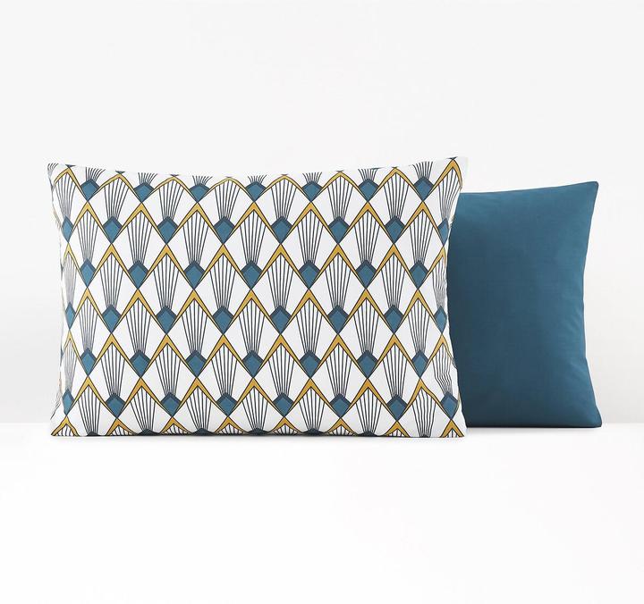 Actual product image La Redoute Interieurs Elisa Bleu (Pillowcase, 50 x 70 cm)