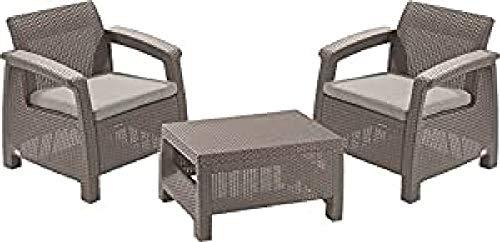 Allibert Garden furniture set CORFU II WEEKEND Cappuccino