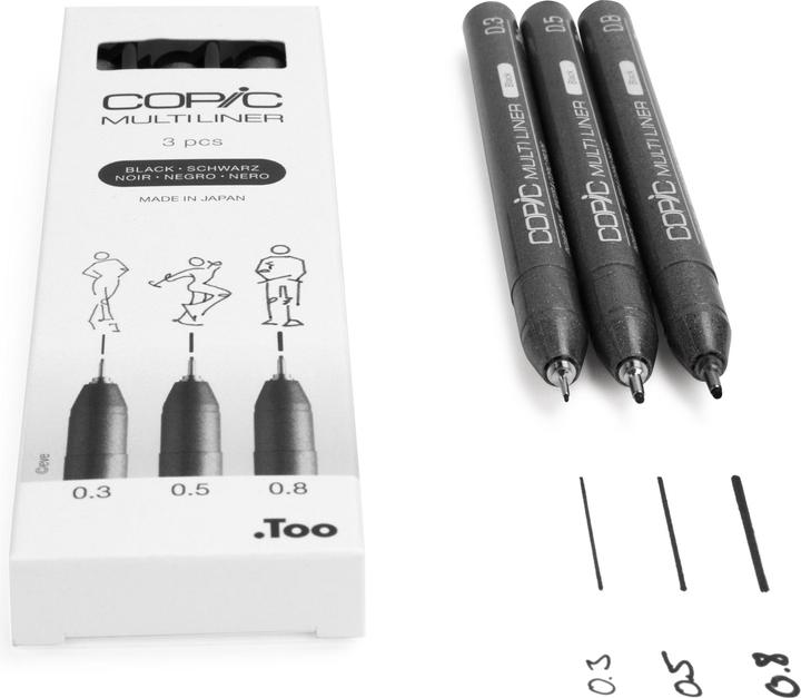 Immagine prodotto Copic Multiliner (Nero, 3 x)