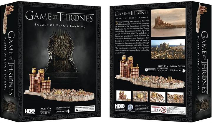 Immagine prodotto 4D City 3D Game of Thrones: Approdo del Re (260 pezzi)
