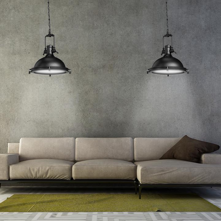 Image du produit Relaxdays Lampe à suspension style industriel (E27)