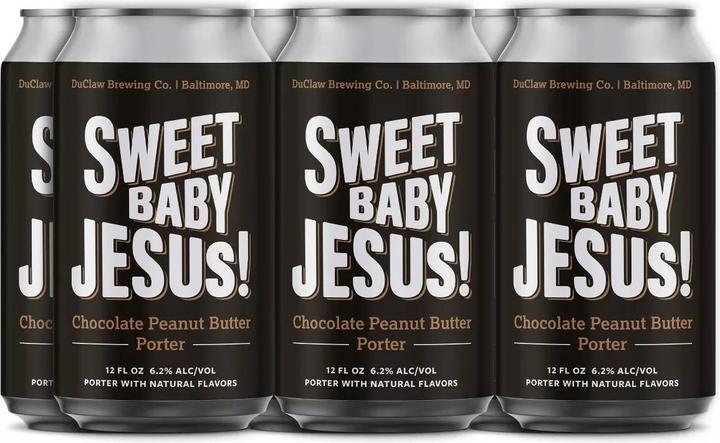 Image du produit DuClaw SWEET BABY JESUS Chocolate Peanut Butter Porter caisse 24 x 355 ml / 6.5 % USA (24 x 35,5 cl)