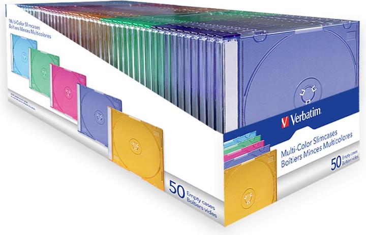 Produktbild Verbatim Slim Cd/Dvd Jewel Case Jc50 (50 x)